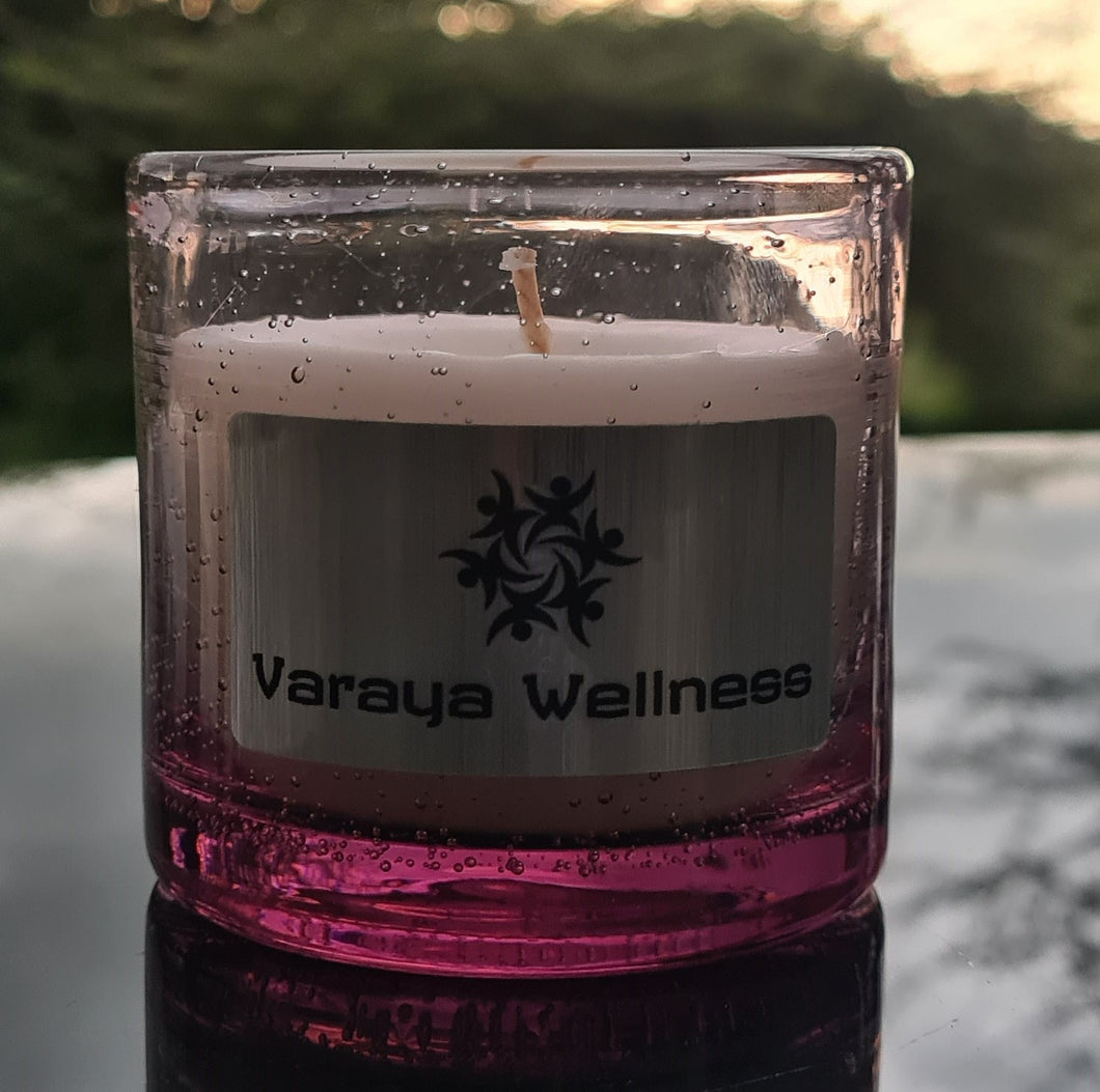 Rose Geranium - Hand-poured Paraffin Wax Candle (100ml)