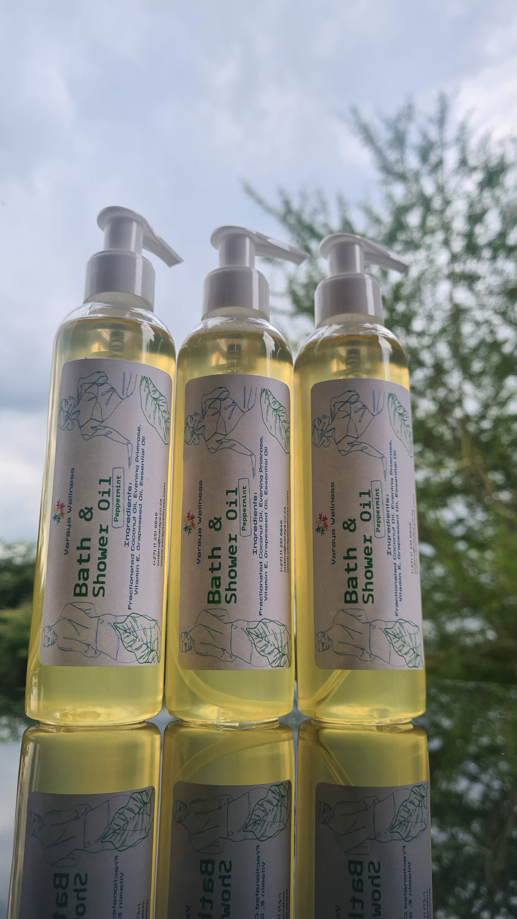 Peppermint Bath and Shower Oil (200ml)