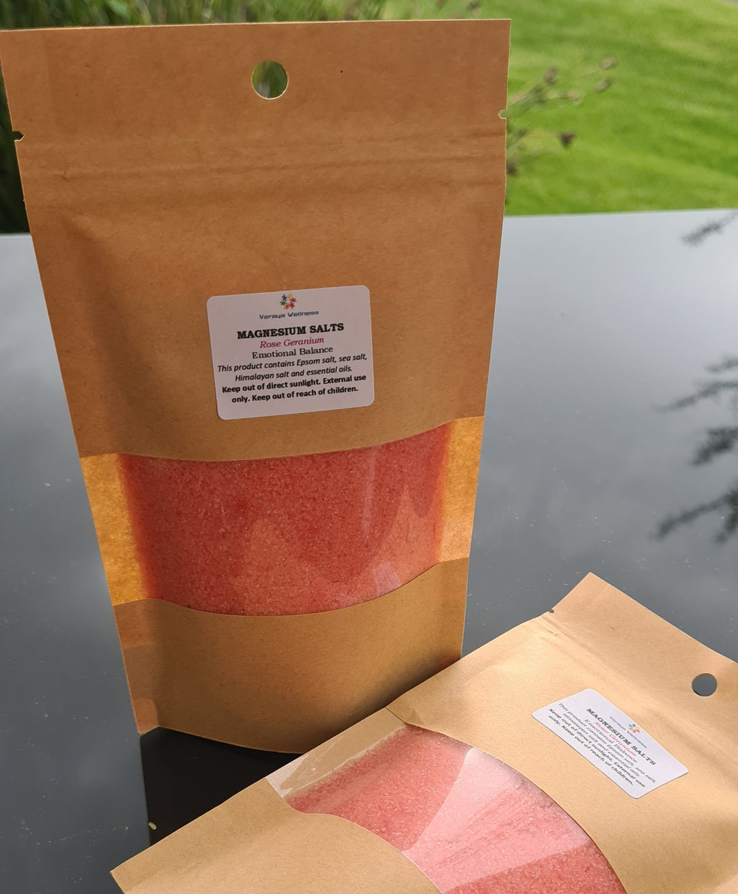 Rose Geranium – Magnesium Bath Salt (500g)